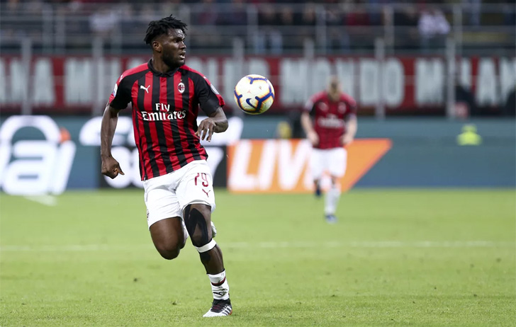 Franck Kessie in action for AC Milan